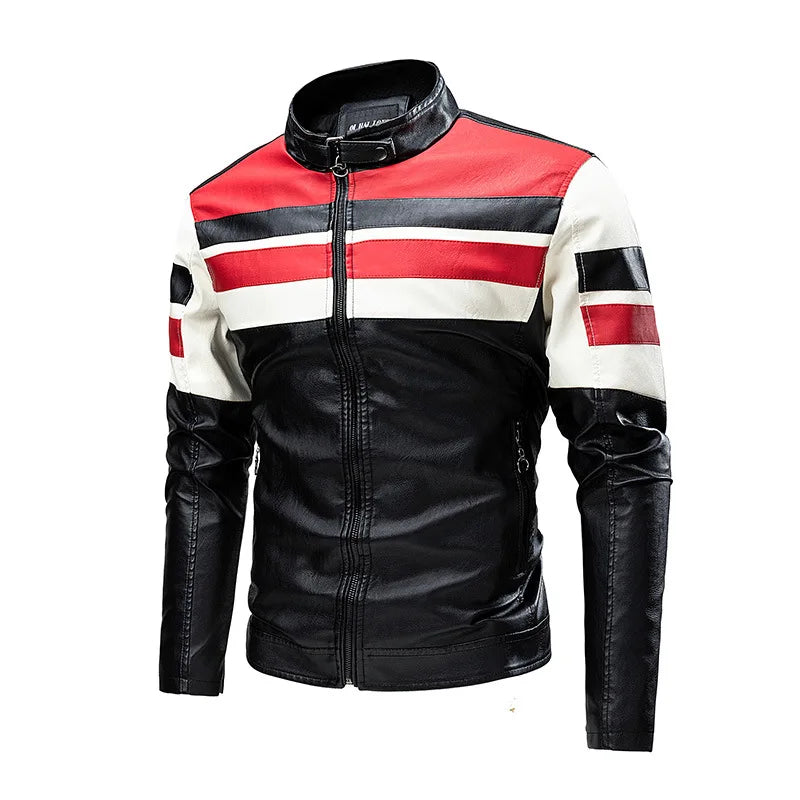 Personalized Outdoor Motorcycle Riding Suits for Young People, Spring and Autumn Stand - Collar Zipper Casual Jackets. M-5XL