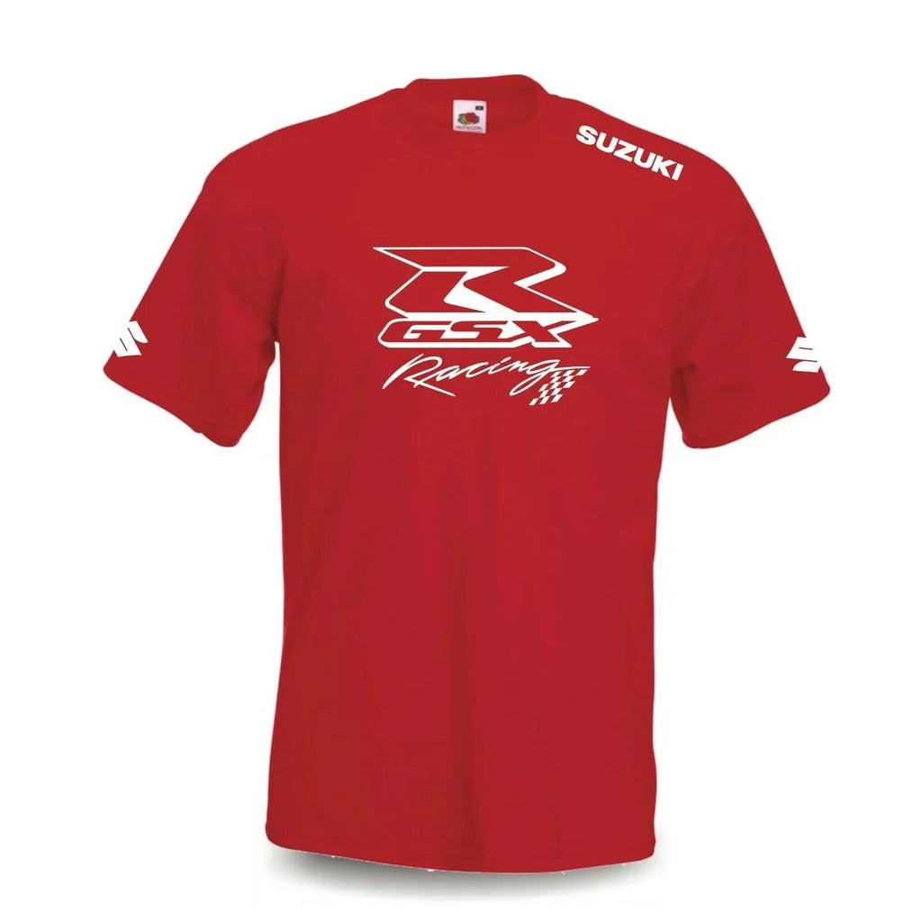 New Suzuki Racing Suit Summer Unisex Cycling Suit, Motorcycle Sports Quick-Drying Short-Sleeve T-Shirt, Men's Clothing, Workwear