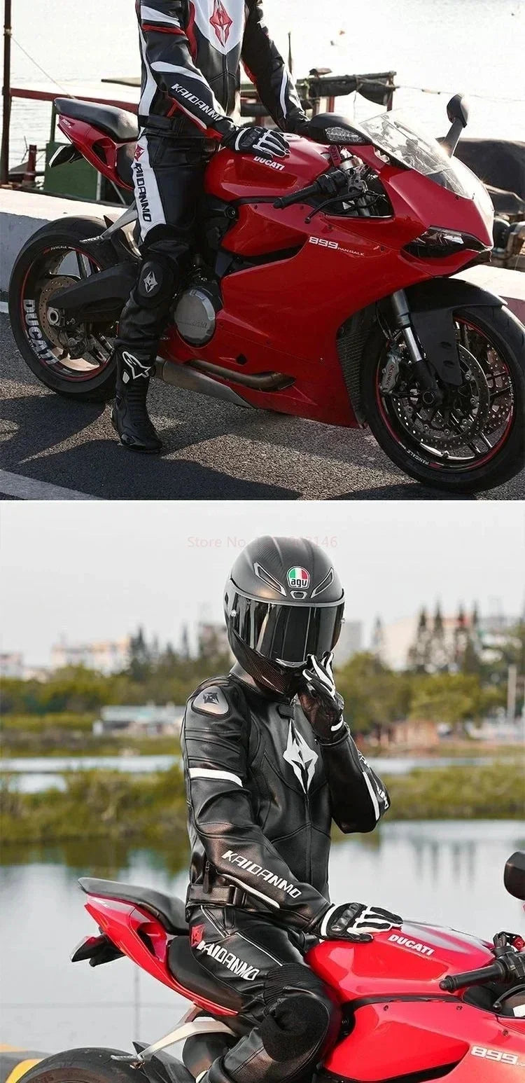 Motorcycle Jacket Male Waterproof Winter Warm Racing Suit Motorcycle Female Windproof Rain and Fall Leather Set