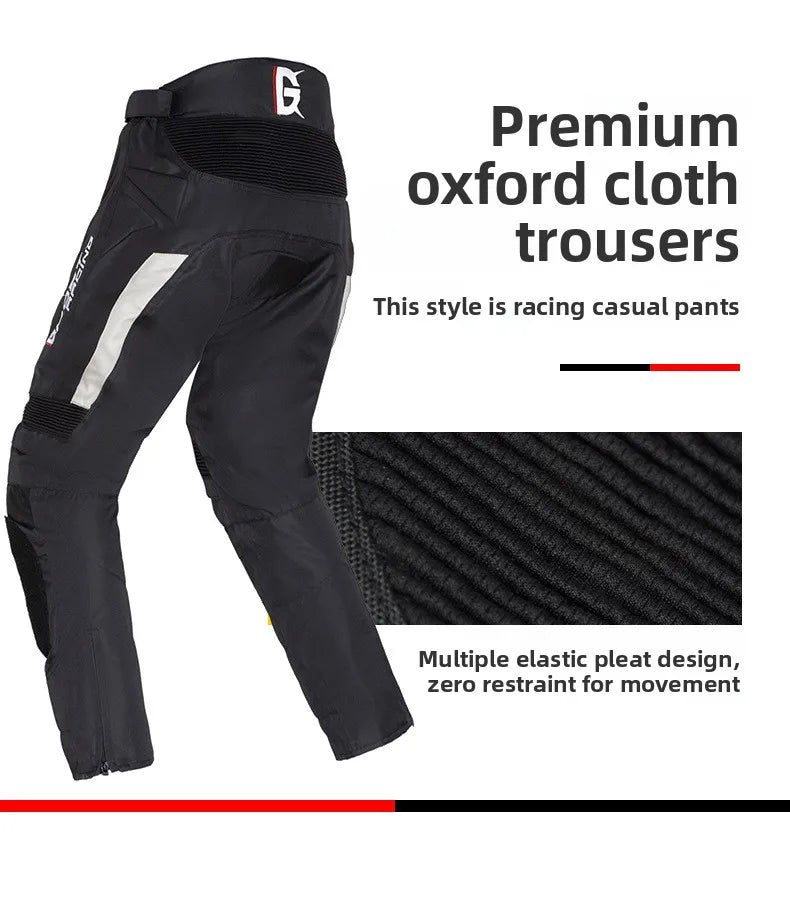 Motorcycle Racing Suit CE Anti Fall Rally Suit Wear-resistant Men's Motorcycle Riding Jacket and Pants Removable Lining