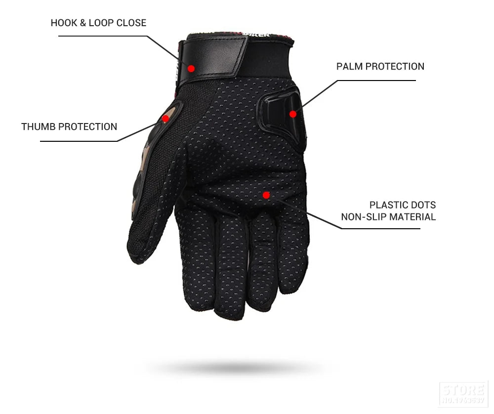 Motorcycle Gloves Windproof Waterproof Guantes Moto Men Motorbike Riding Gloves Touch Screen Moto Motocross Gloves Winter