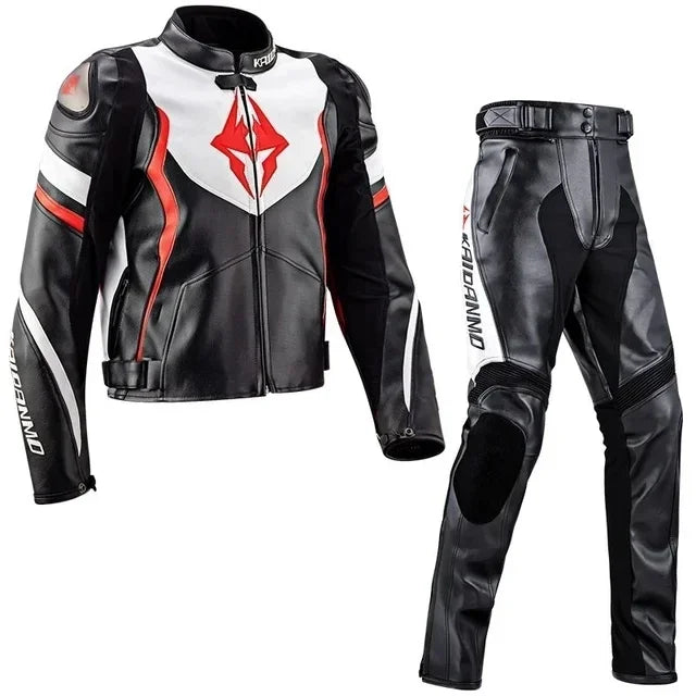 Motorcycle Jacket Male Waterproof Winter Warm Racing Suit Motorcycle Female Windproof Rain and Fall Leather Set