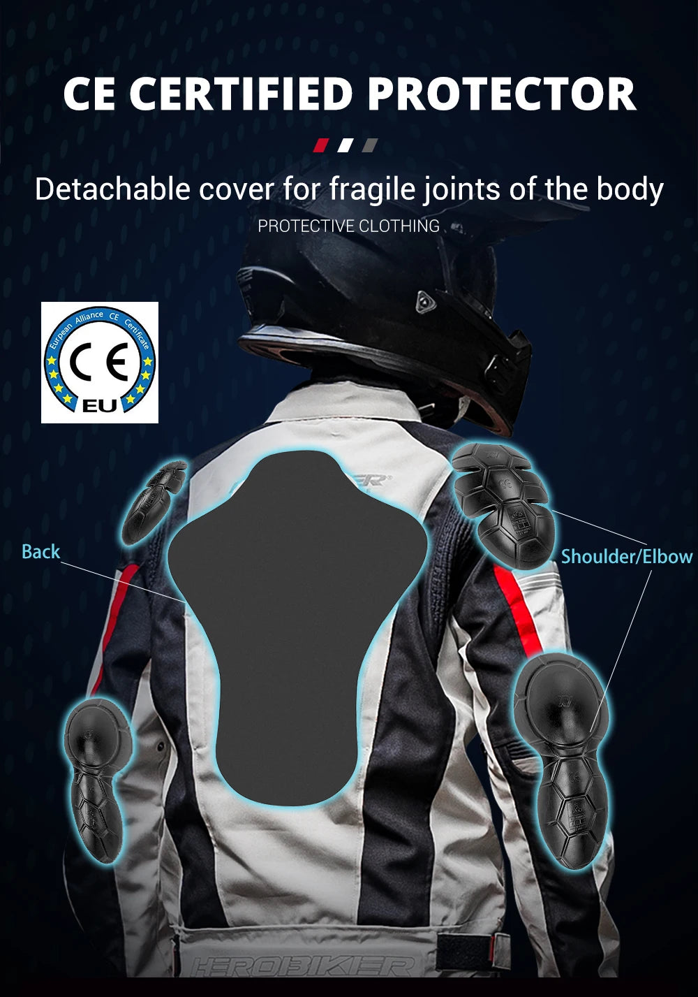 Waterproof Motorcycle Jackets Moto Jacket Pants Suit Motor Jacket For Men Women Interior Detachable Moto Clothes Keep Warm