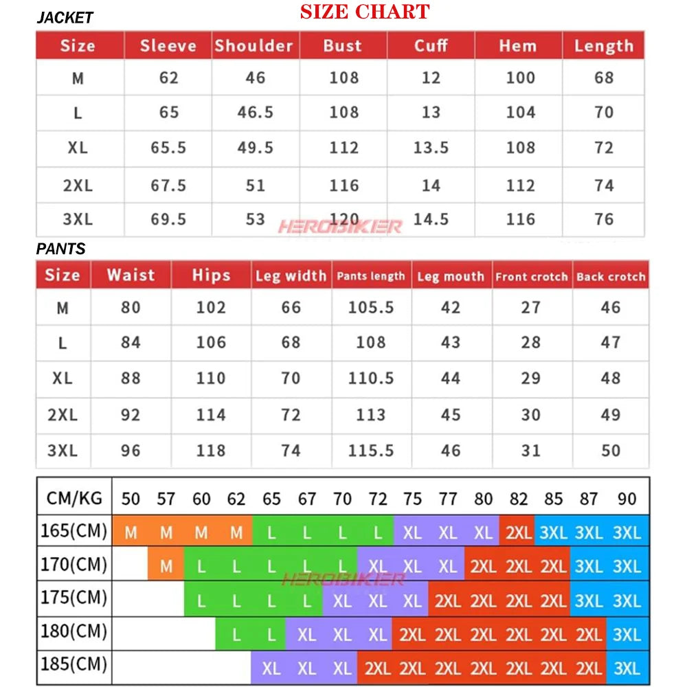 Waterproof Motorcycle Jackets Moto Jacket Pants Suit Motor Jacket For Men Women Interior Detachable Moto Clothes Keep Warm