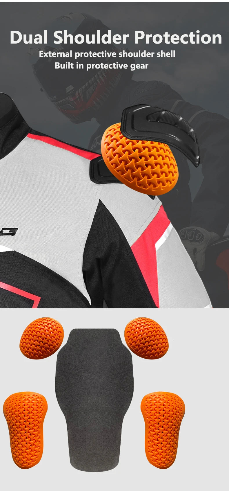 Motorcycle Racing Jacket Waterproof Dirt Bike Pants Set With Protection Racing Suit Motocross Jacket Motor Suit Protective Gear