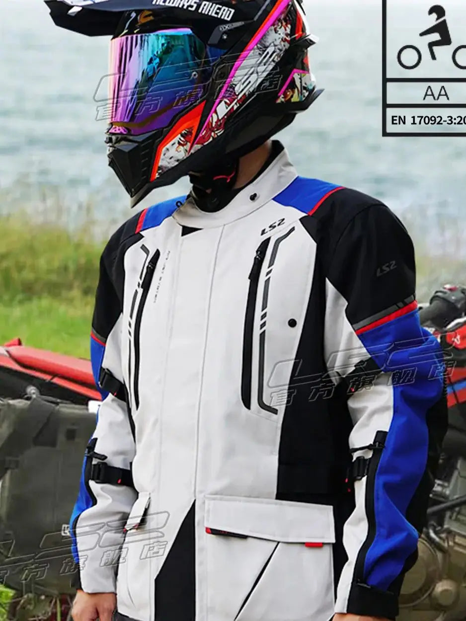 LS2 NARVIK motorcycle riding suit MJ147 men's motorcycle pull car fall waterproof motorcycle jacket