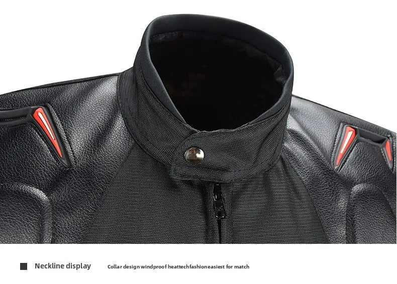 Motorcycle Racing Suit CE Anti Fall Rally Suit Wear-resistant Men's Motorcycle Riding Jacket and Pants Removable Lining