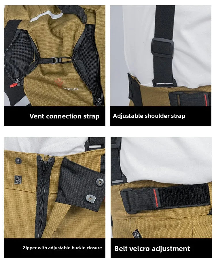 Motorcycle Riding Suit Men Rally Set Autumn Winter Windproof Waterproof Warm and Anti-fall Jacket and Pants M-5XL