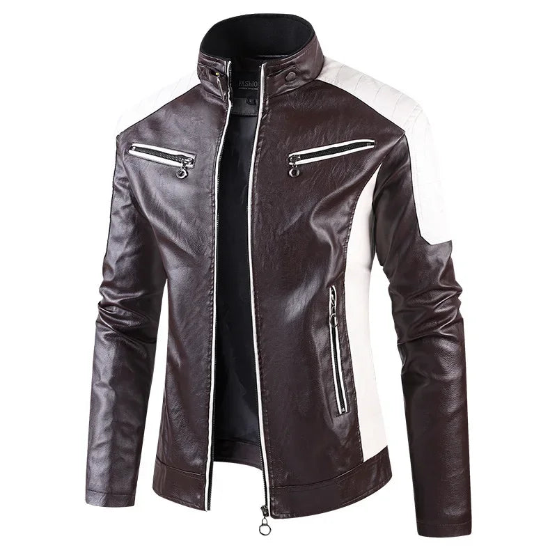Personalized Outdoor Motorcycle Riding Suits for Young People, Spring and Autumn Stand - Collar Zipper Casual Jackets. M-5XL