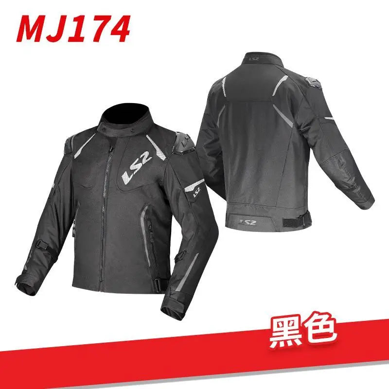 LS2 motorcycle jacket cycling rally racing suit waterproof and warm CE protective gear certification MJ174 motorcycle jacket