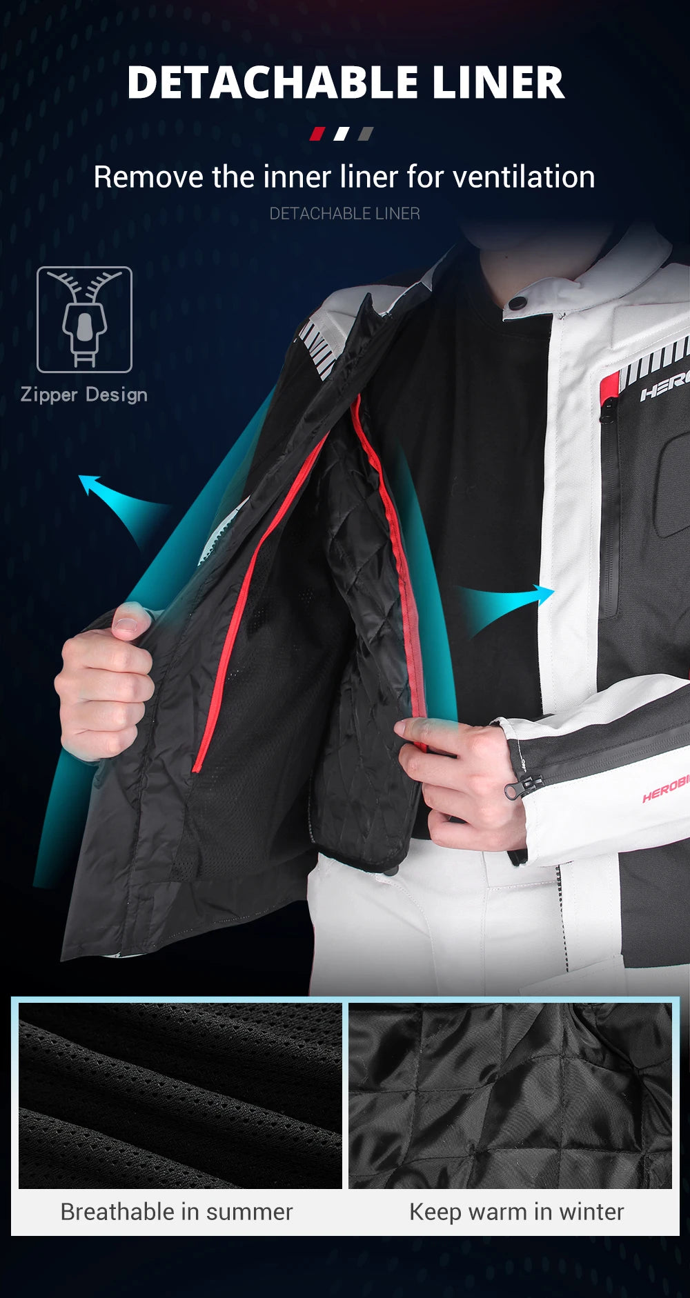 Waterproof Motorcycle Jackets Moto Jacket Pants Suit Motor Jacket For Men Women Interior Detachable Moto Clothes Keep Warm