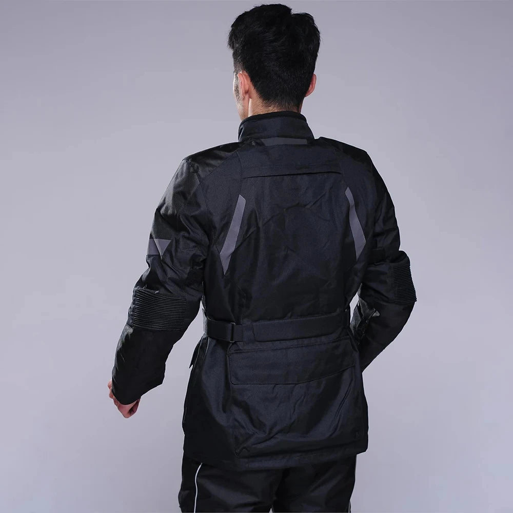 Motorcycle Jacket Pants Suit Men Cold-proof Waterproof Winter Motorbike Riding Moto Jacket Protective Gear Armor Clothing