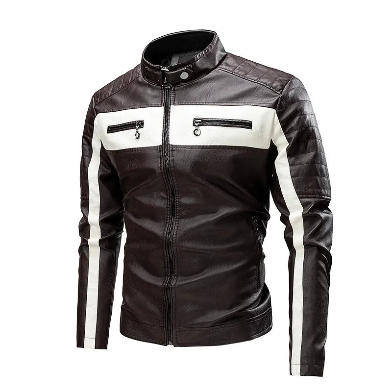 Personalized Outdoor Motorcycle Riding Suits for Young People, Spring and Autumn Stand - Collar Zipper Casual Jackets. M-5XL
