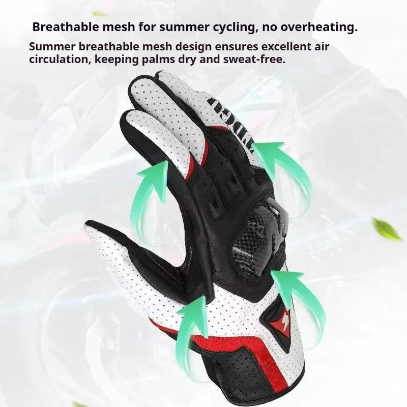 Four-season motorcycle gloves, windproof and warm, shockproof and breathable,suitable for off-road downhill mountain bike riding