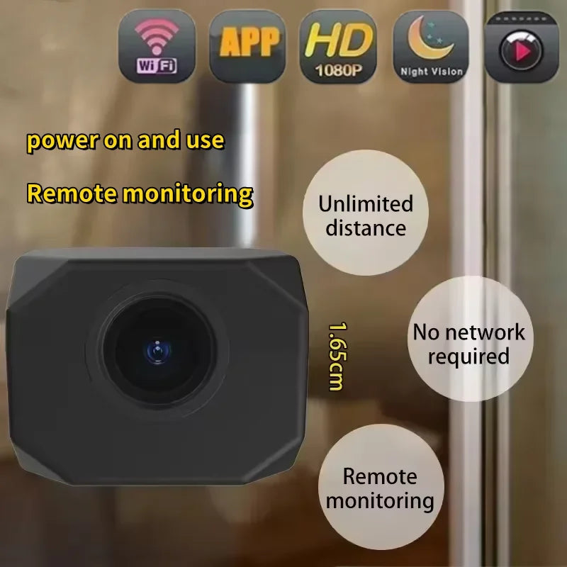 1080P HD Mini Camera WiFi IP AP Remote Monitoring Lightweight Portable Camcorder Smart Home Surveillance Security Cam 2025