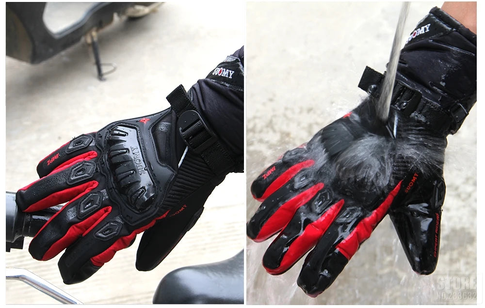 Motorcycle Gloves Windproof Waterproof Guantes Moto Men Motorbike Riding Gloves Touch Screen Moto Motocross Gloves Winter
