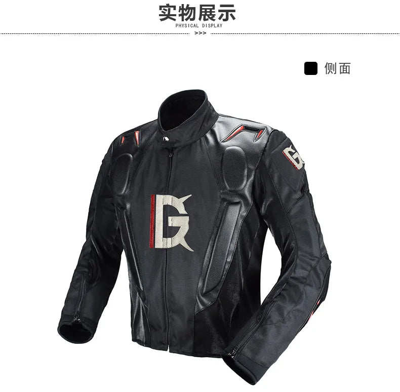 Motorcycle Racing Suit CE Anti Fall Rally Suit Wear-resistant Men's Motorcycle Riding Jacket and Pants Removable Lining