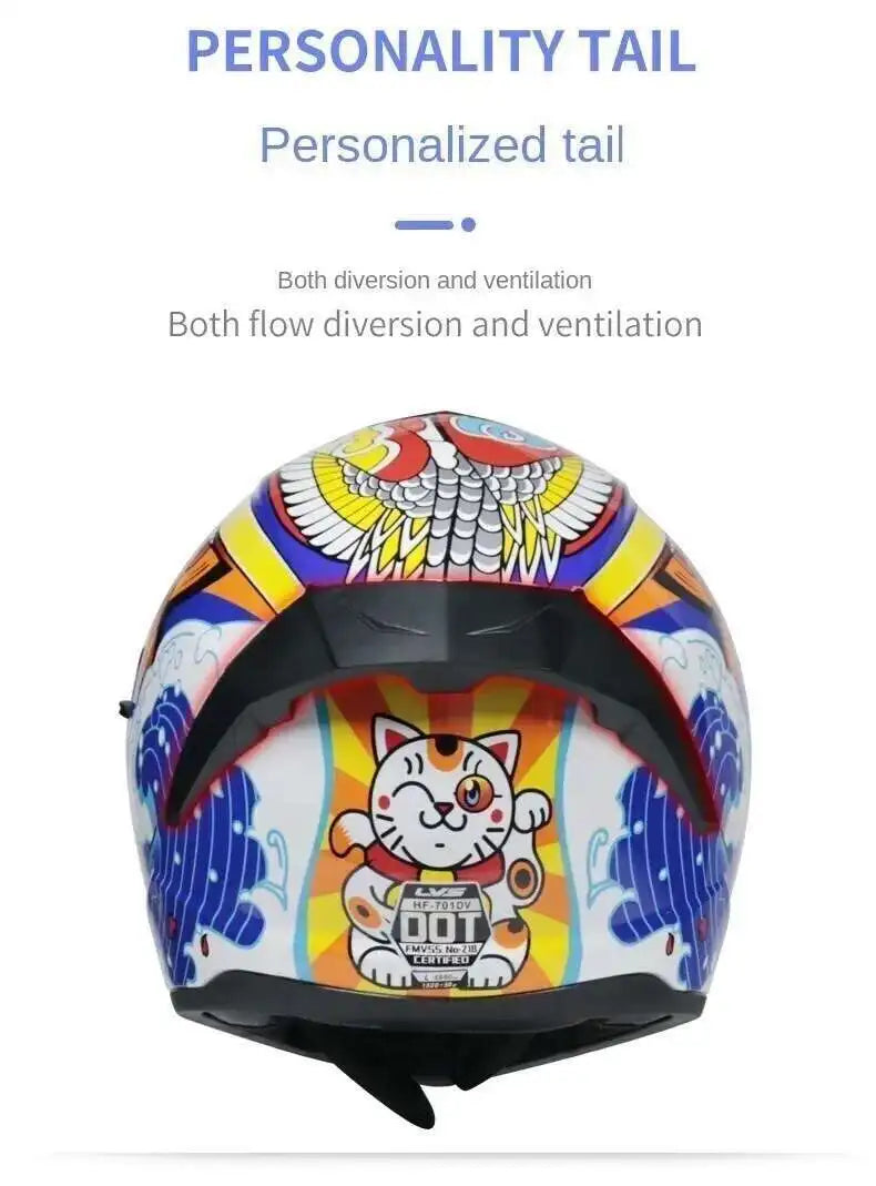 Motorcycle Helmet  four seasons LVS  Professional racing dual lens safety helmet motorcycle full face protector, approved by DOT