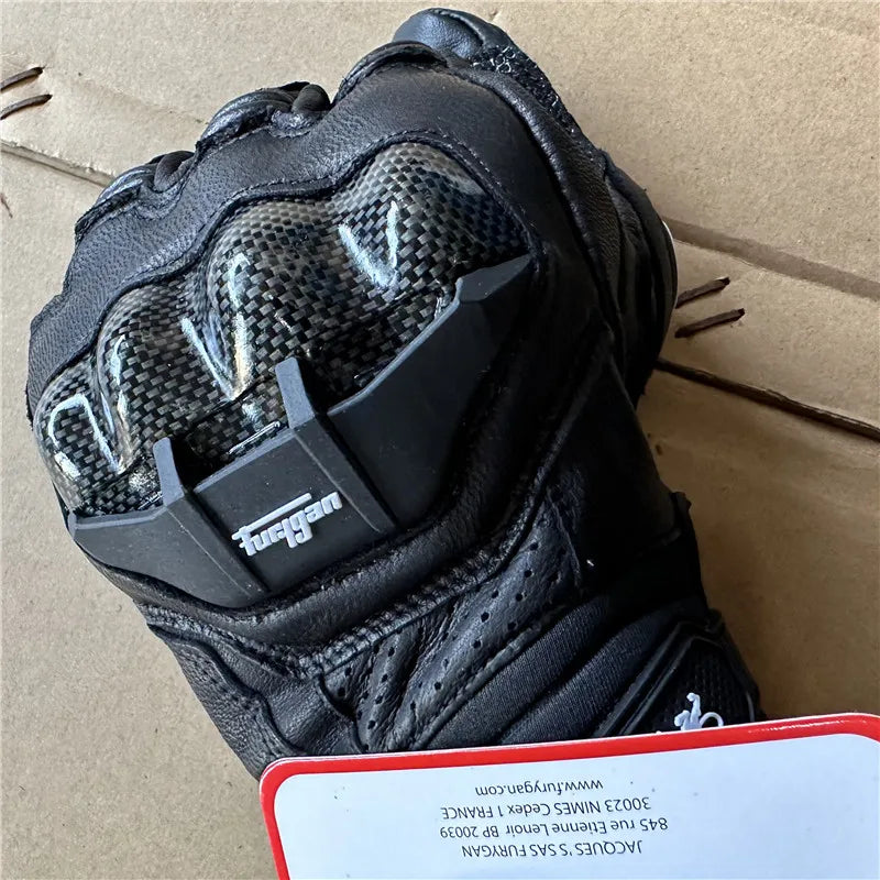 Motorcycle Gloves Afs6 Afs10 Afs18  Security Protection Windproof  Motocross Mittens Touch Screen Men's Leather Motorbike Glove