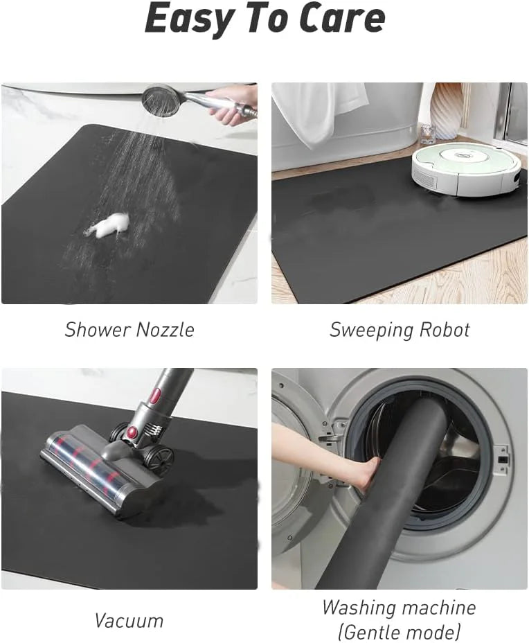 VIKAMA Cartoon Cute Pet Dinner Mat Cat Bowl Mat Heat Insulation Mat Waterproof Non-Slip Pet Universal Floor Mat Pet Supplies