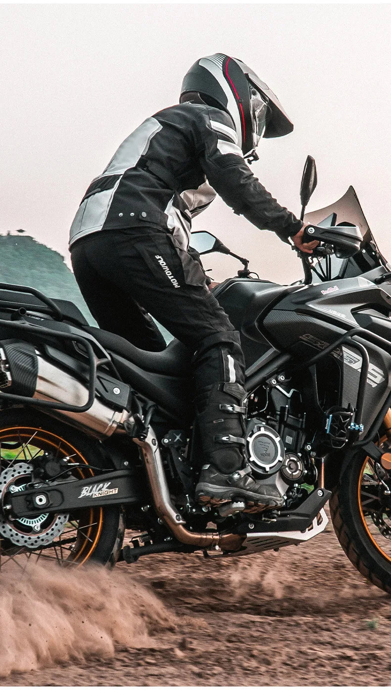 Motorcycle Travel Long-Distance Riding Rally Suit Built-in CE Protective Waterproof Anti-Fall Warm Riding Suit Travel Suit