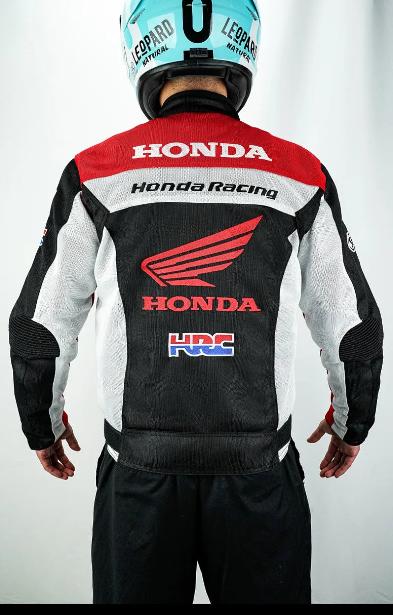 Honda jacket off-road motorcycle racing suit men's and women's summer anti fall breathable mesh jacket HRC cycling suit