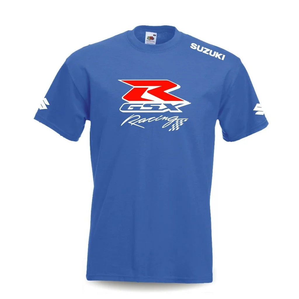 New Suzuki Racing Suit Summer Unisex Cycling Suit, Motorcycle Sports Quick-Drying Short-Sleeve T-Shirt, Men's Clothing, Workwear