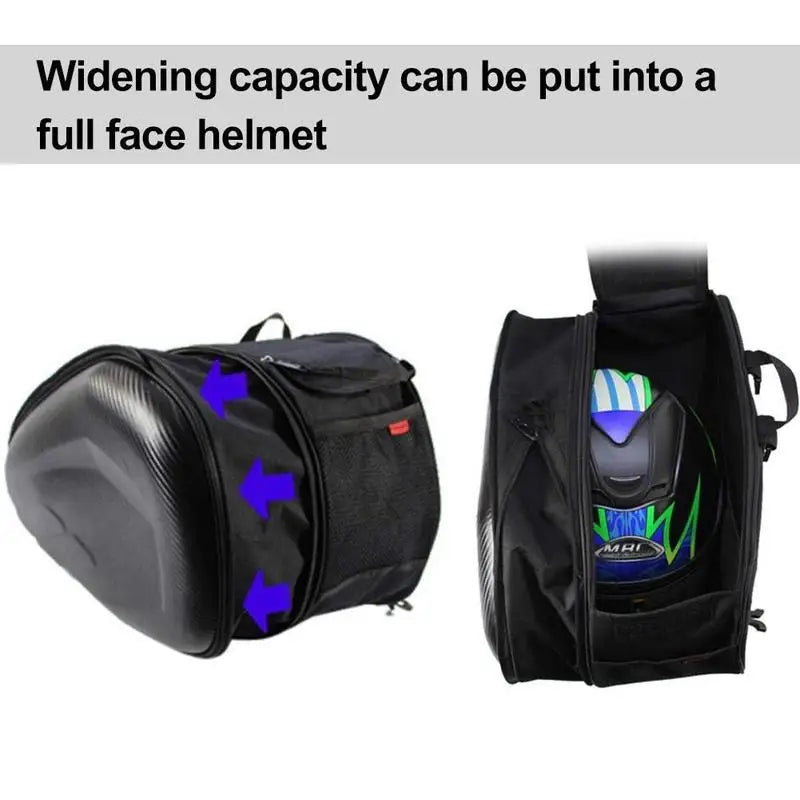 Motorcycle Waterproof Saddle Bag / Motorcycle Side Helmet Riding Travel Bags + Rain Cover One Pair