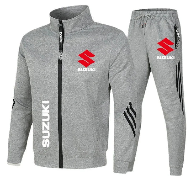 Suzuki off-road motorcycle riding suit, casual and fashionable hoodie, racing team uniform, outdoor men's and women's sportswear