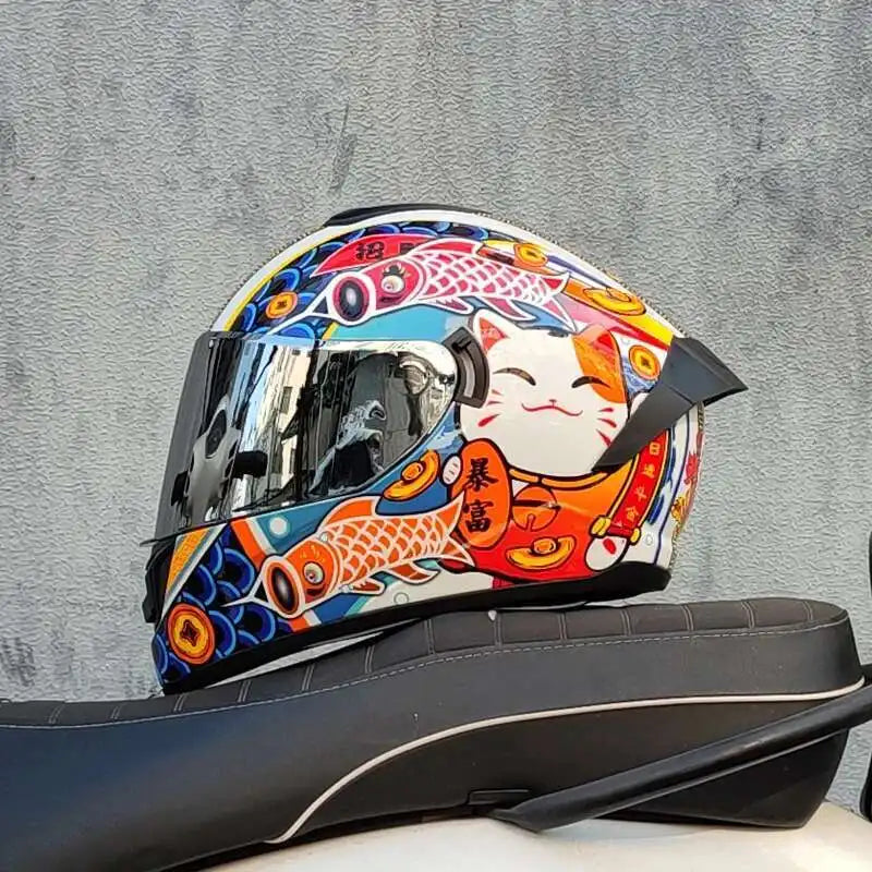 Motorcycle Helmet  four seasons LVS  Professional racing dual lens safety helmet motorcycle full face protector, approved by DOT