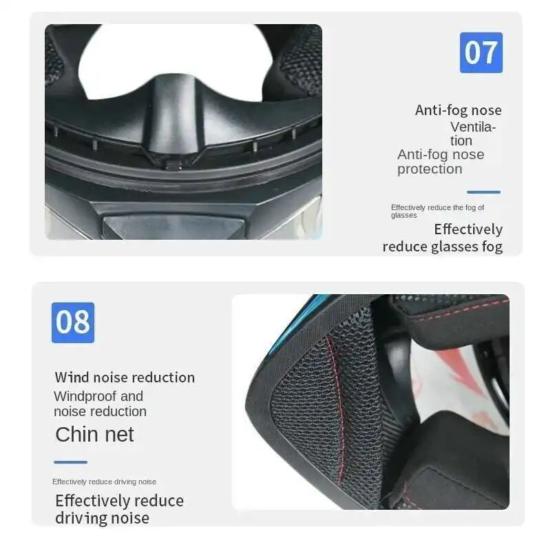 Motorcycle Helmet  four seasons LVS  Professional racing dual lens safety helmet motorcycle full face protector, approved by DOT