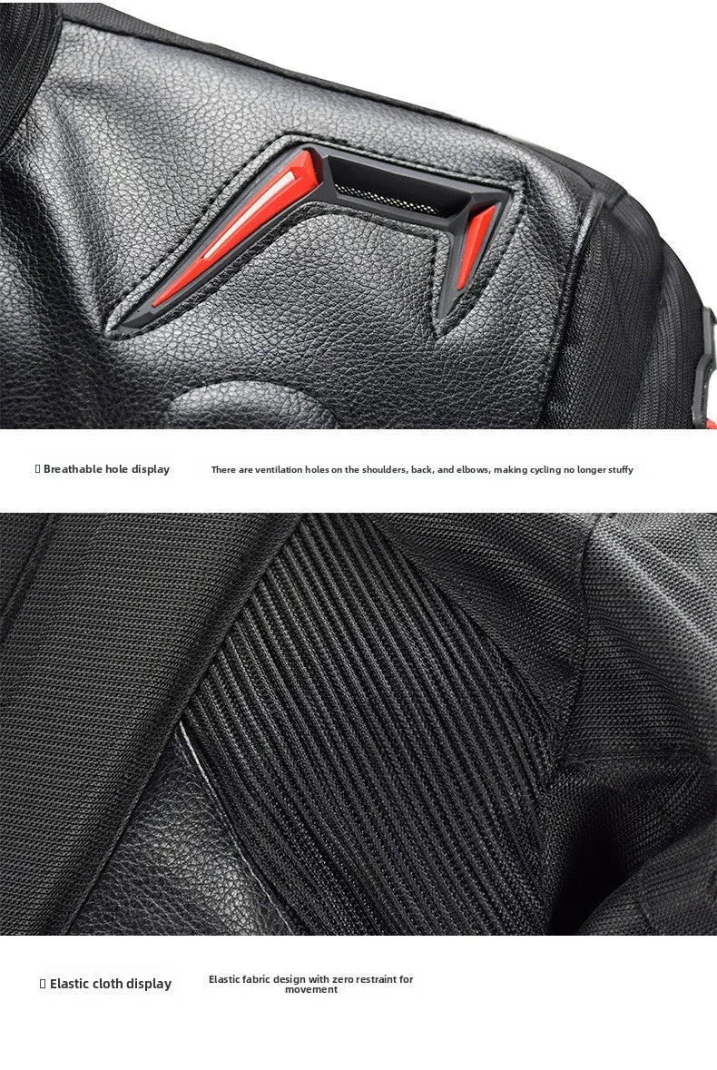Motorcycle Racing Suit CE Anti Fall Rally Suit Wear-resistant Men's Motorcycle Riding Jacket and Pants Removable Lining