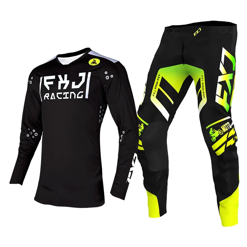 Enduro suit Motocross Jersey Pant Kits Off-road pink yellow blue mx mtb cross Motorcycle Mens Kits Women's white green red black
