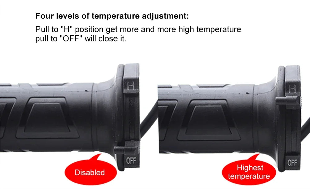 Motorcycle Hand Heated Grips Electric Molded Grips Scooter Moped Bar Hand Warmer 22mm motocross vespa Adjustable Hot Grip Handle