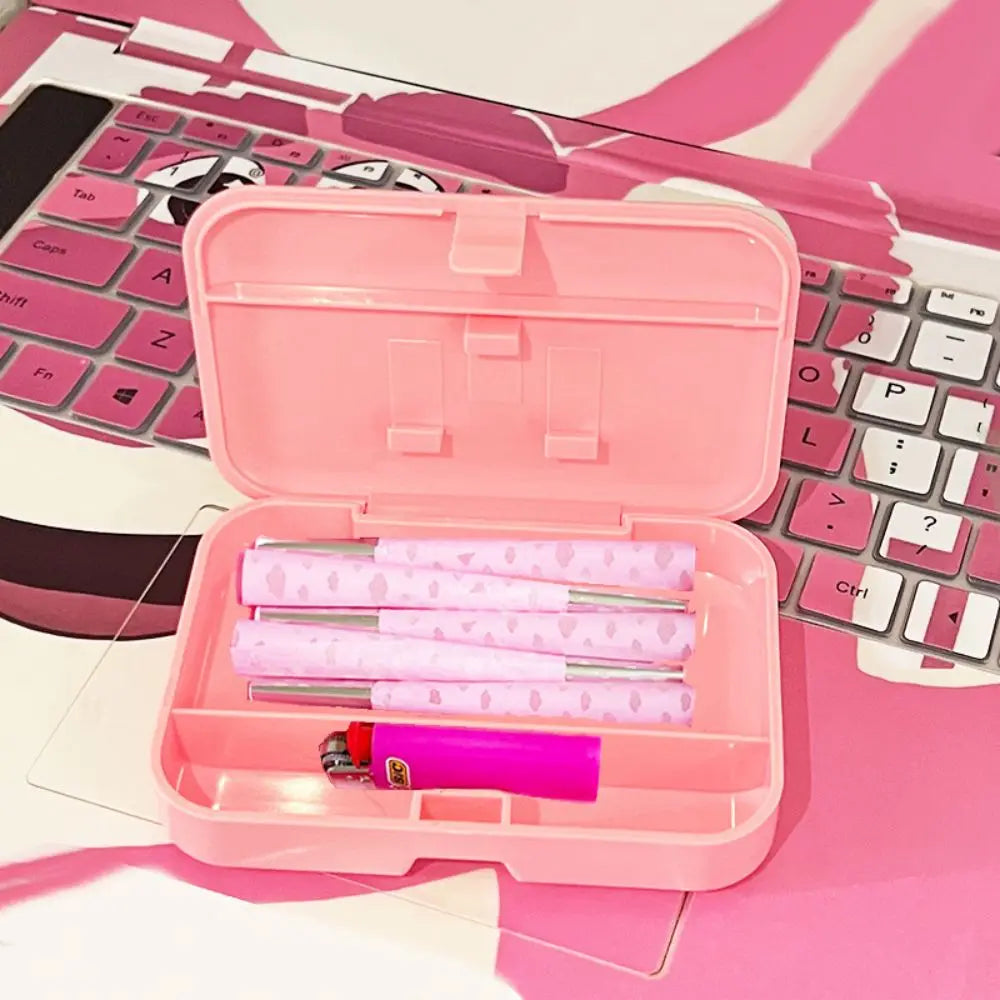 Portable Herb Tobacco Case 110mm Rolling Paper Storage Dry Herbal Horn Tube Cigarette Collection Box Smoking Pipe Accessories