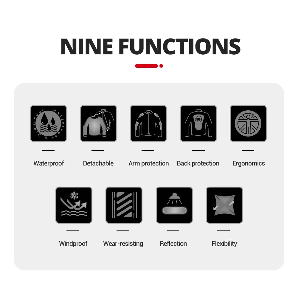 Waterproof Motorcycle Jackets Moto Jacket Pants Suit Motor Jacket For Men Women Interior Detachable Moto Clothes Keep Warm