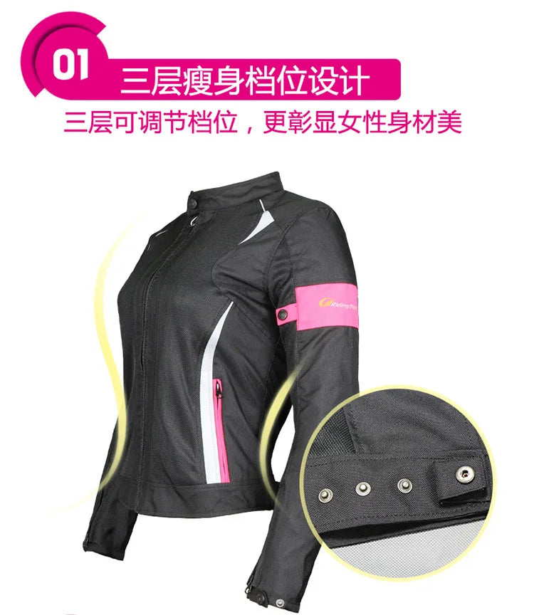 traje adventure motocicletaRidingTribe Motorcycle Riding Suit Women Slim  Racing Motocross Jackets Trousers Chaquetas De Moto
