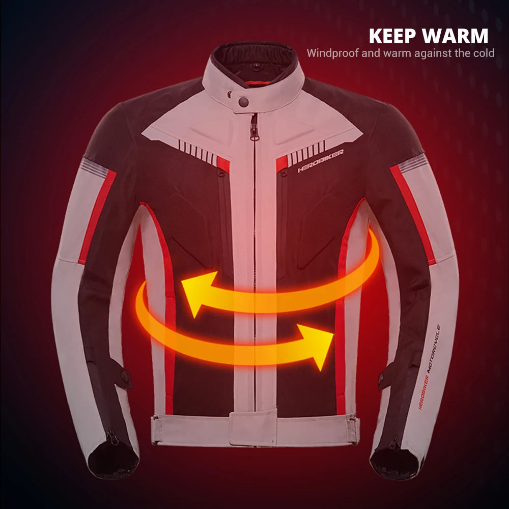 Waterproof Motorcycle Jackets Moto Jacket Pants Suit Motor Jacket For Men Women Interior Detachable Moto Clothes Keep Warm