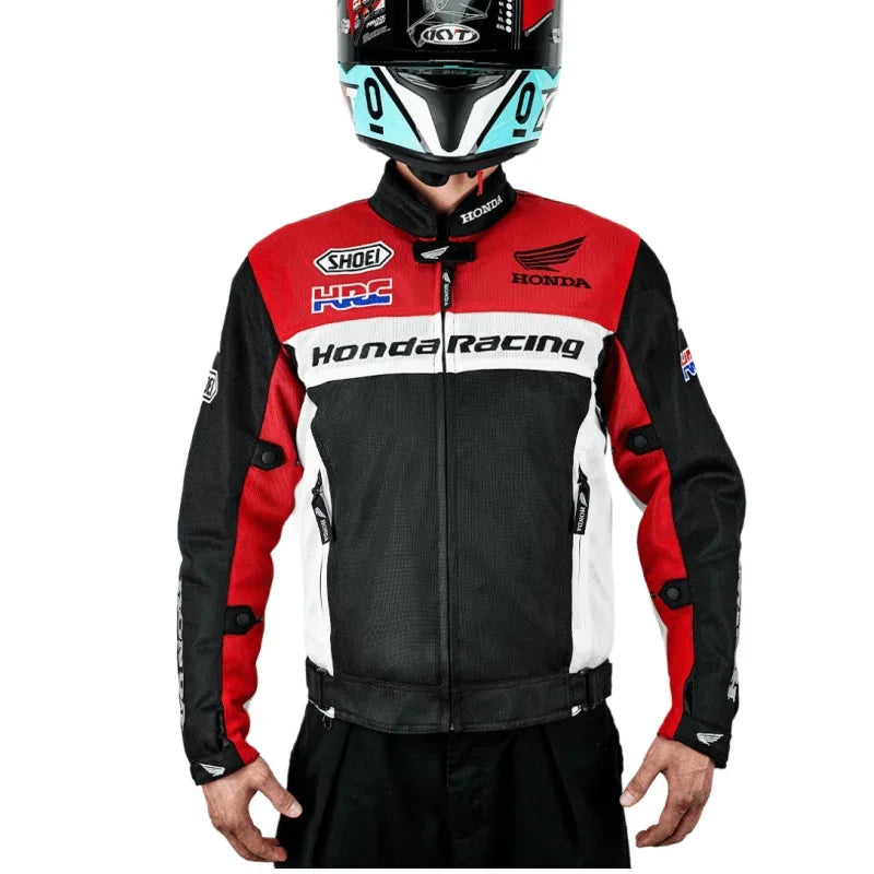 Honda jacket off-road motorcycle racing suit men's and women's summer anti fall breathable mesh jacket HRC cycling suit