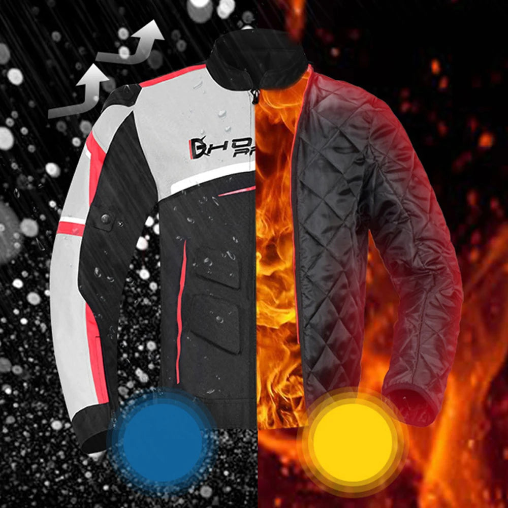 Motorcycle Racing Jacket Waterproof Dirt Bike Pants Set With Protection Racing Suit Motocross Jacket Motor Suit Protective Gear