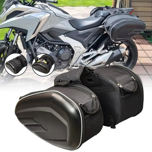 Motorcycle Accessories Waterproof Racing Race Helmet Travel Bags Suitcase Saddlebags Luggage Rear Seat Side Bag With Raincoat
