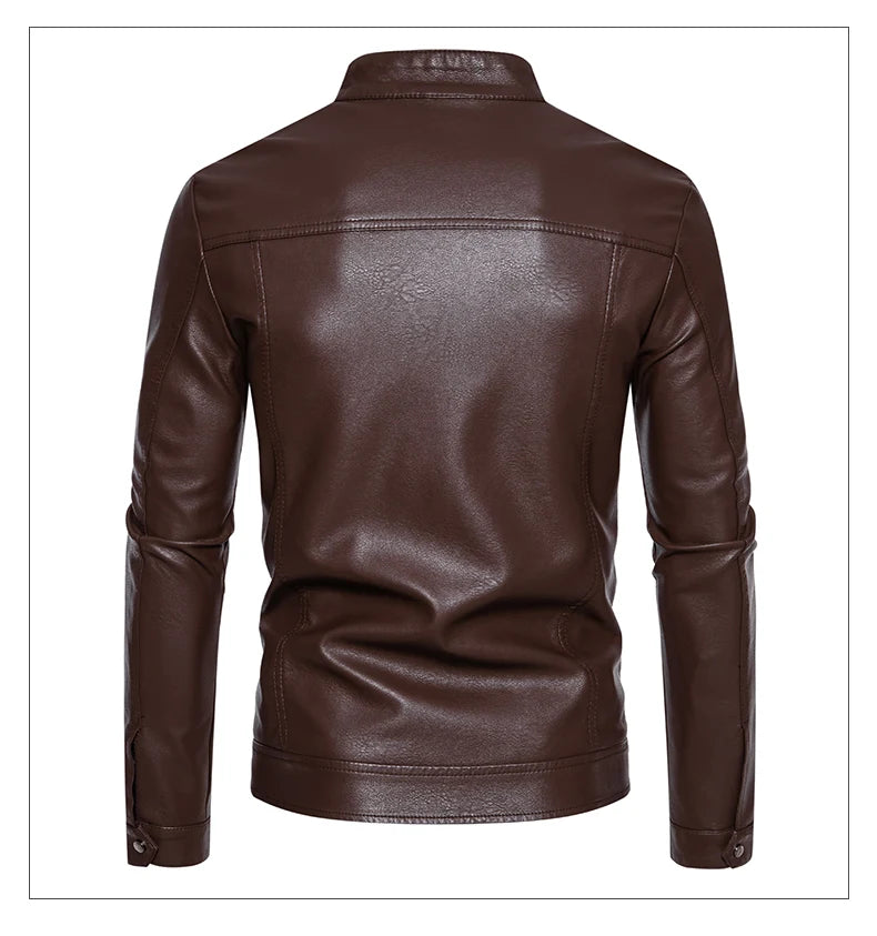 Motorcycle suit men's racing suit motorcycle suit protective equipment windproof and waterproof business casual leather jacket