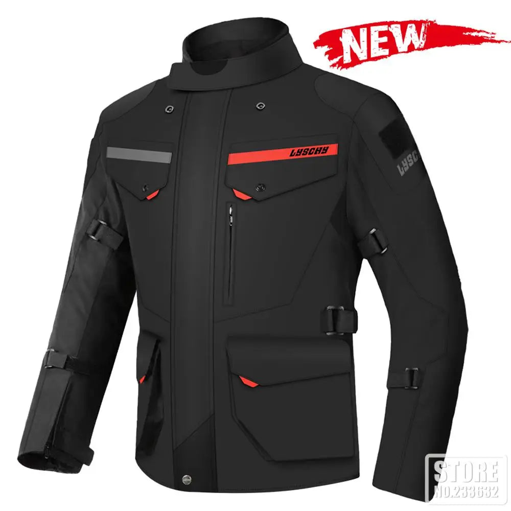 Motorcycle Jacket Pants Suit Men Cold-proof Waterproof Winter Motorbike Riding Moto Jacket Protective Gear Armor Clothing