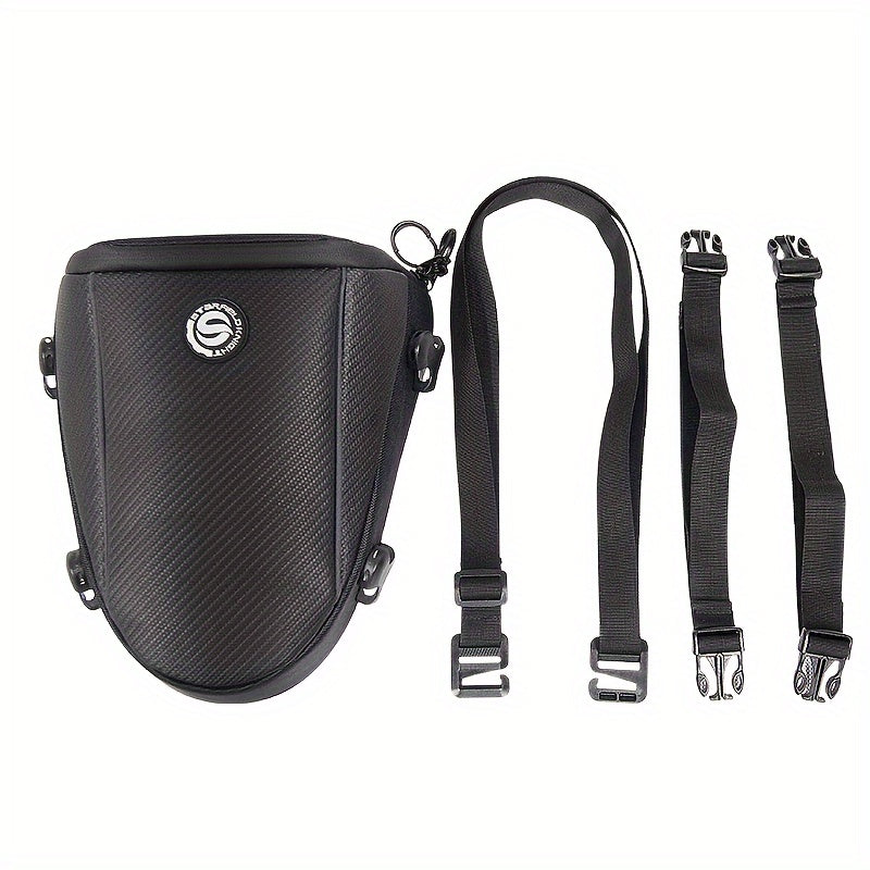 STAR FIELD KNIGHT Motorcycle Rear Seat Bag, Waterproof Multifunctional ATV Tail Bag with Large Capacity, Rainproof Riding Companion Crossbody Bag with Detachable Rain Cover