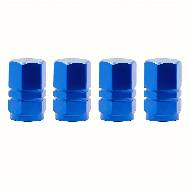 Aluminum Tire Valve Stem Caps - Durable, Dustproof, Easy to Install - 4/8/12 Pcs Fashion Accessories for Car, Motorcycle, Truck, Bicycle Valve Caps