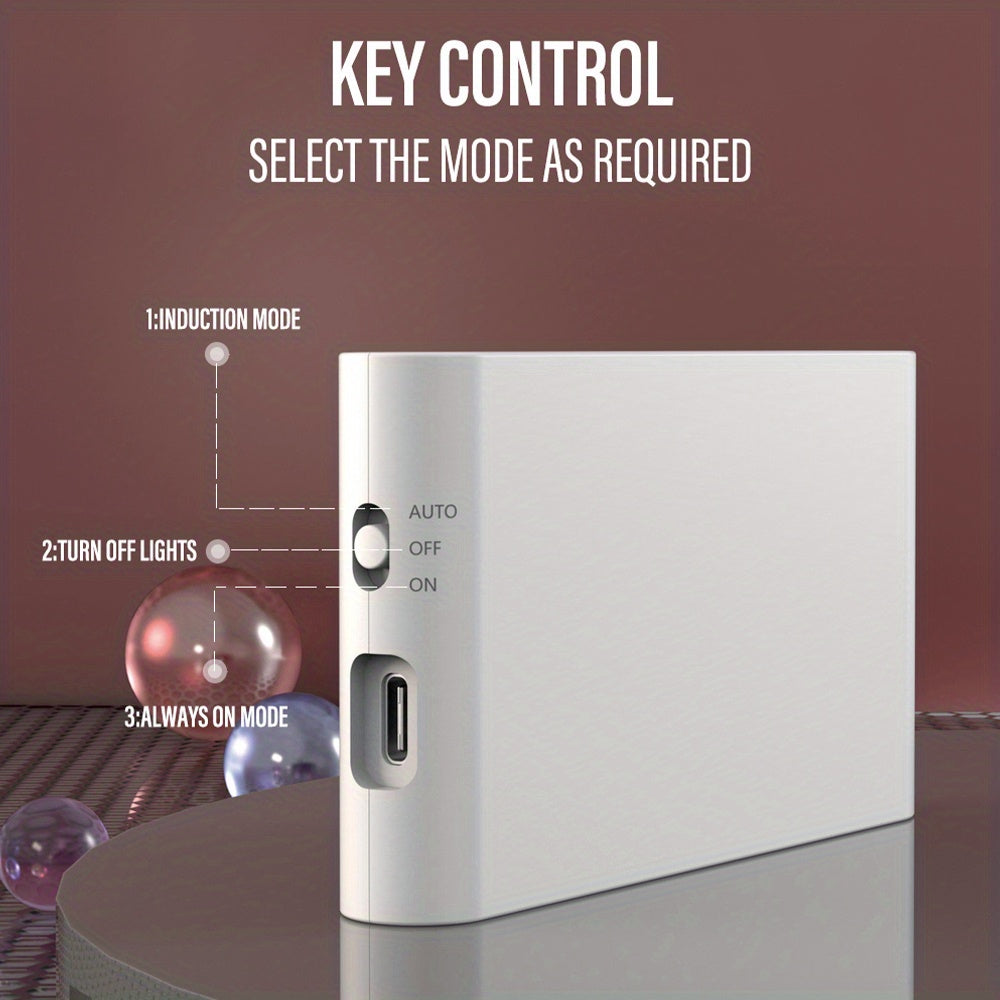 LED Smart Sensor Night Light Outdoor, Wireless USB Rechargeable Sensor Wall Light With Motion Sensor, Upper And Lower Glow To Protect Your Eyes Suitable For Outdoor Indoor, Gazebo, Patio, Bedroom, Hallway, Cabinet, Bathroom (