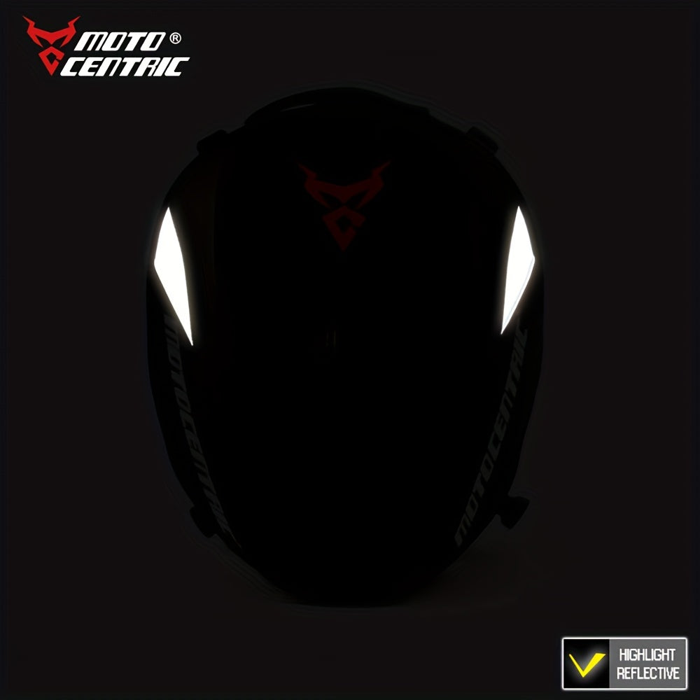 MOTOCENTRIC Waterproof Motorcycle Tail Bag Multi-functional Durable Rear Seat Bag 37L High Capacity Rider Helmet Backpack