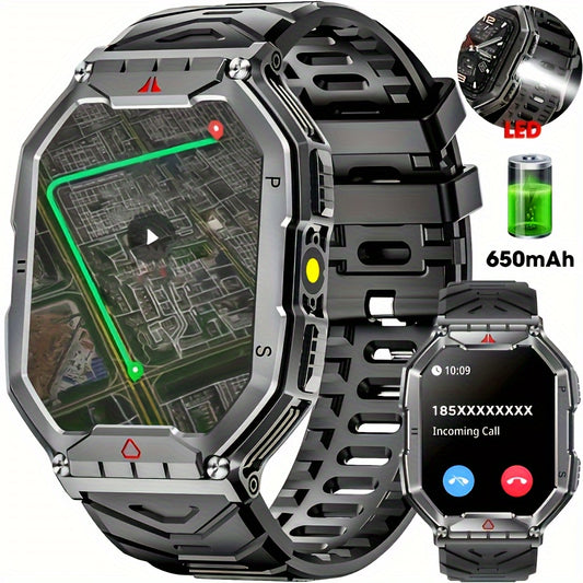 Ultra-clear Large-screen Smart Watch, Battery Life, Magnetic Charging, Hundreds Of Sports Mndreds Of Sportodes, With Flashlight, Wireless Calls, Built-in Altitude Compass, For Men And Women