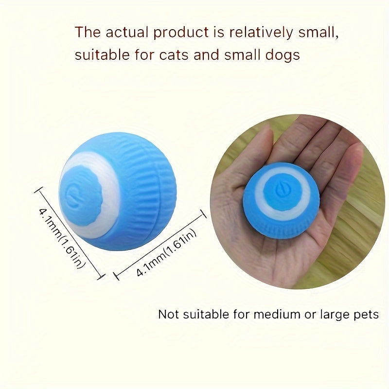 1PC Electric Rolling Ball Cat Toy, Interactive And Fun Pet Smart Rotating Ball Chasing Toy For Training And Gaming
