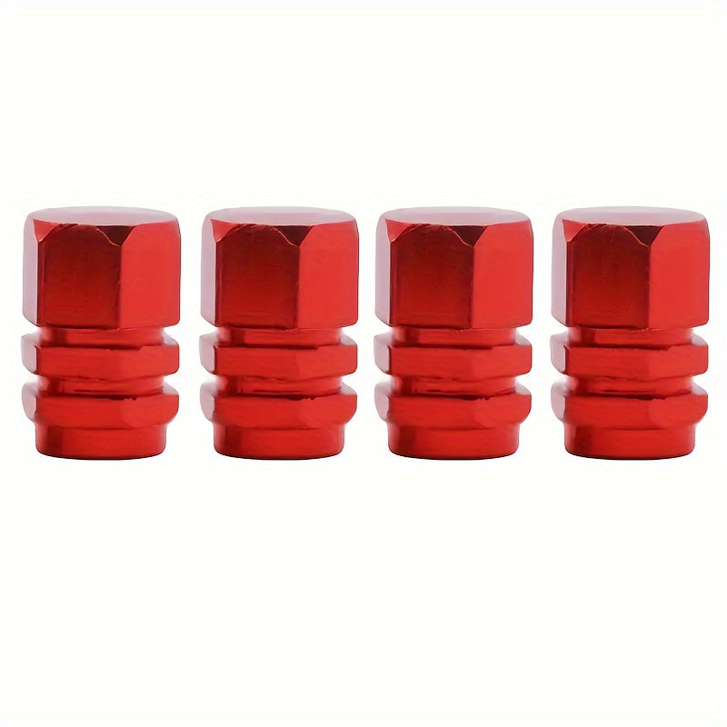 Aluminum Tire Valve Stem Caps - Durable, Dustproof, Easy to Install - 4/8/12 Pcs Fashion Accessories for Car, Motorcycle, Truck, Bicycle Valve Caps